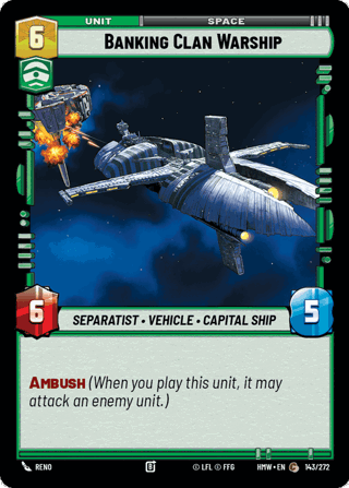 Banking Clan Warship