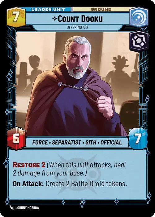 Count Dooku, Offering Aid