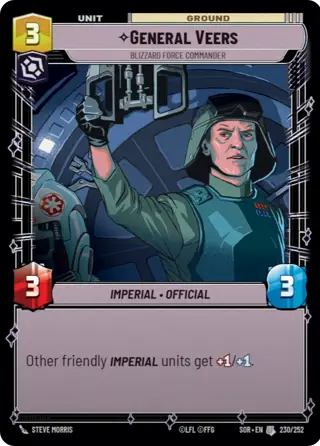 General Veers, Blizzard Force Commander