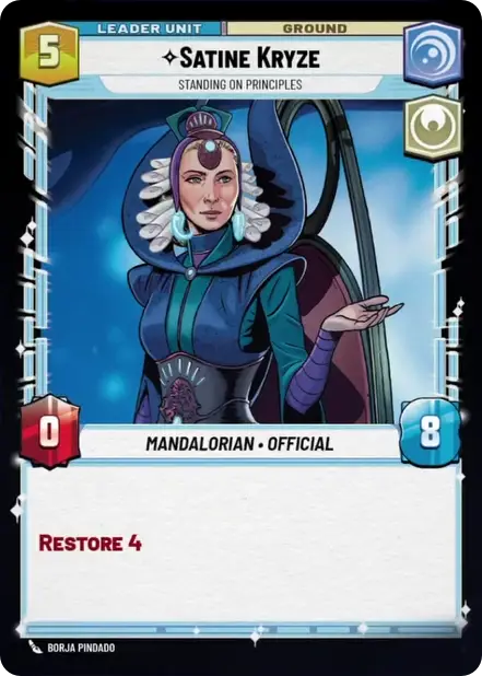 Satine Kryze, Standing on Principles