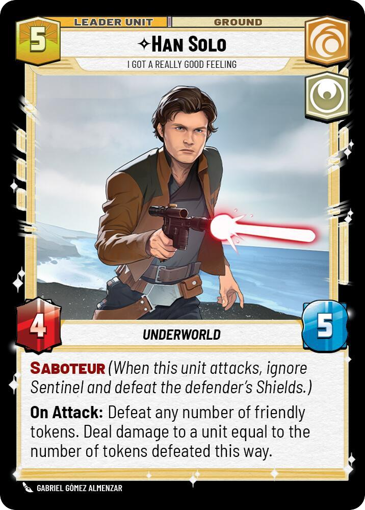 Han Solo, I got a really good feeling