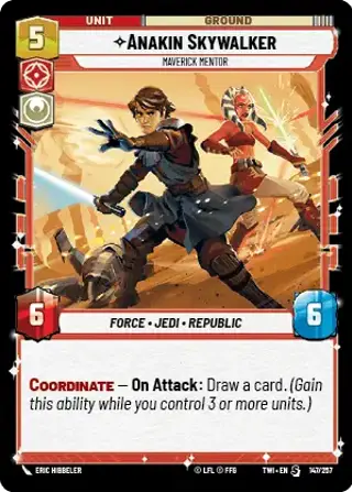 Anakin Skywalker, Maverick Mentor