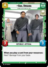 Bail Organa, Doing everything he can