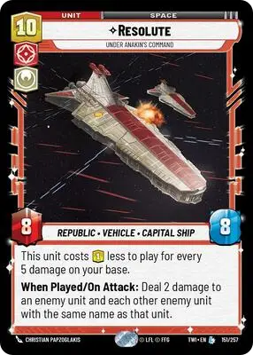 Resolute, Under Anakin's Command