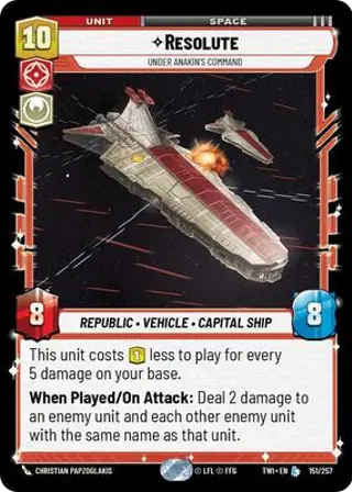 Resolute, Under Anakin's Command