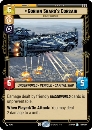 Gorian Shard's Corsair, Pirate Warship