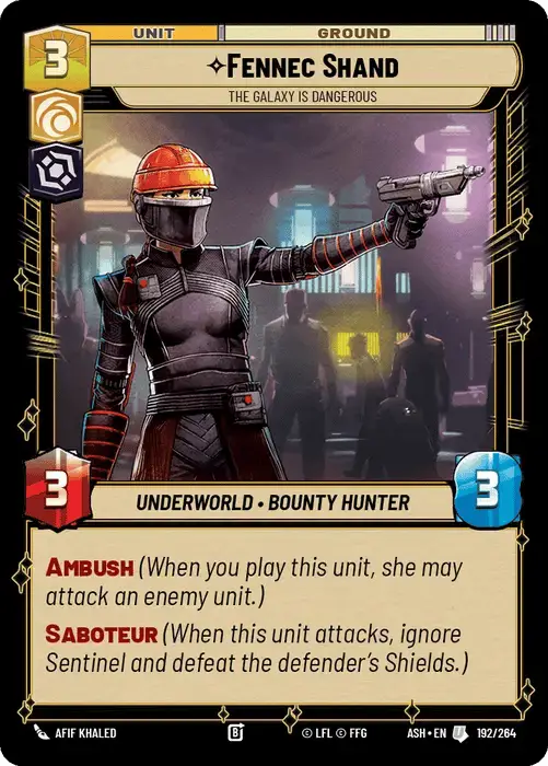 Fennec Shand, The Galaxy Is Dangerous
