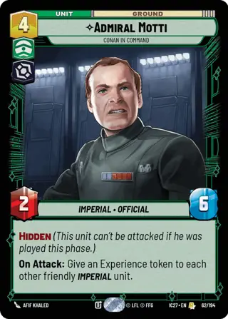 Admiral Motti, Conan In Command