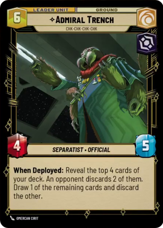 Admiral Trench, Chk Chk Chk Chk Unit