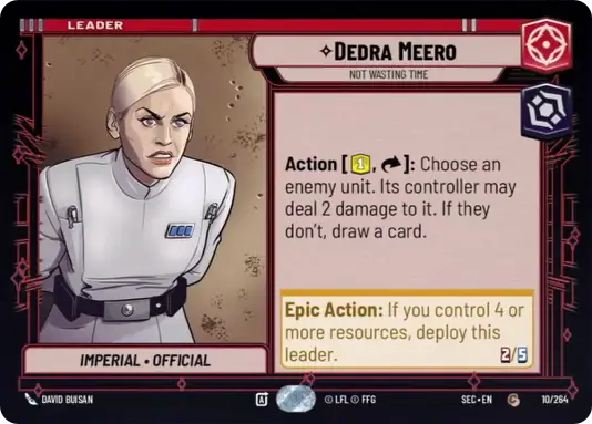 Dedra Meero, Not Wasting Time