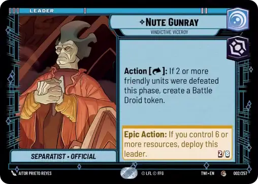 Nute Gunray, Vindictive Viceroy