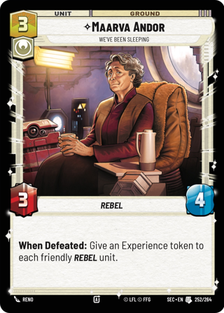 Maarva Andor, We've Been Sleeping