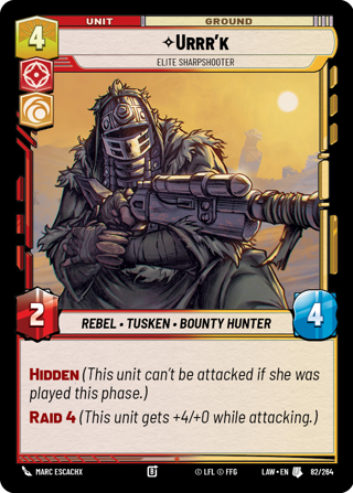 Urrr'k, Elite Sharpshooter