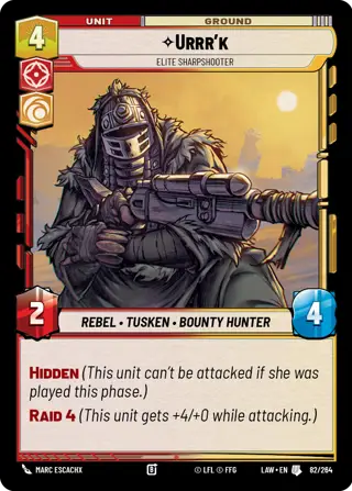 Urrr'k, Elite Sharpshooter