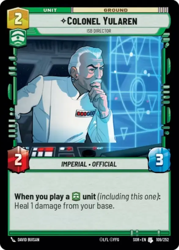 Colonel Yularen, ISB Director