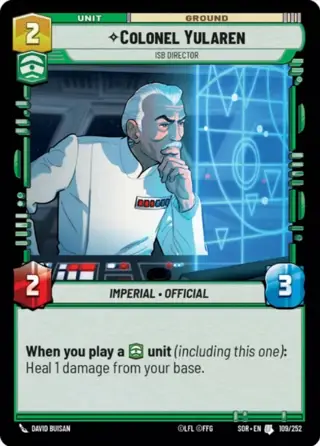 Colonel Yularen, ISB Director