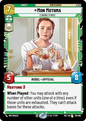 Mon Mothma, Clinging To Hope