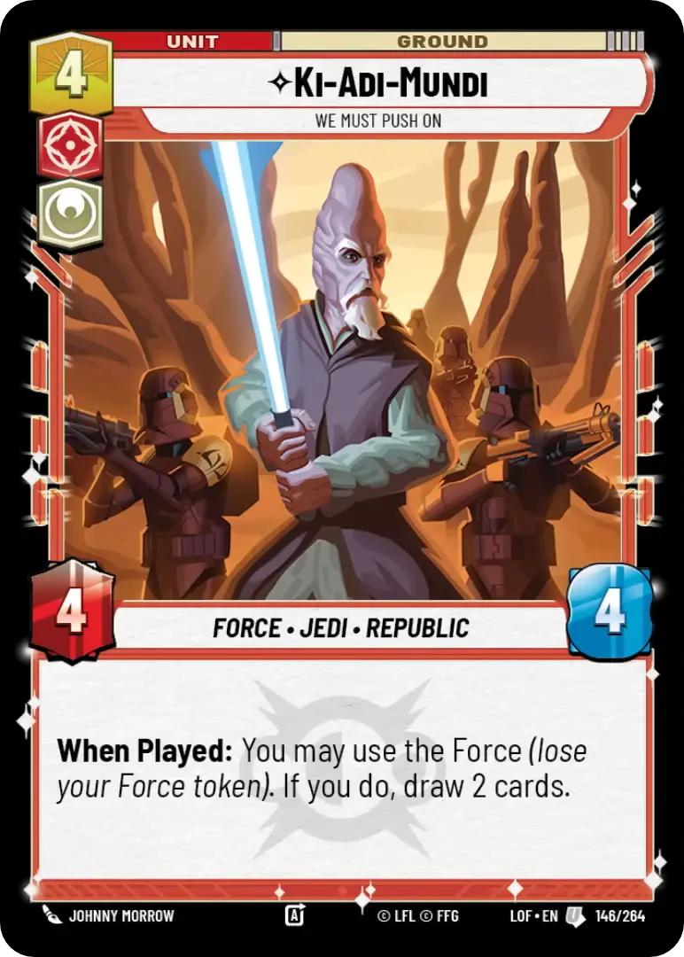 Ki-Adi-Mundi, We must push on