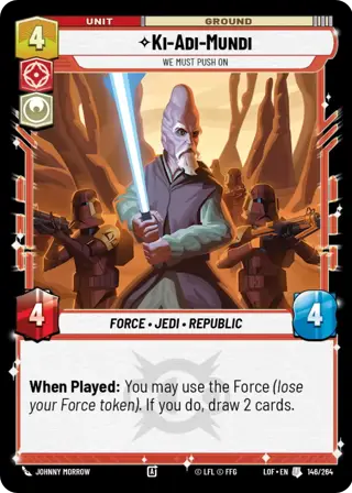 Ki-Adi-Mundi, We must push on