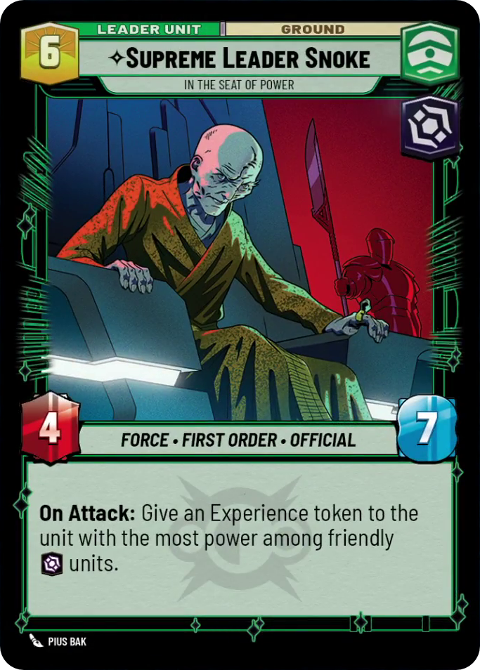 Supreme Leader Snoke, In the Seat of Power
