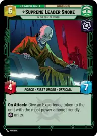Supreme Leader Snoke, In the Seat of Power