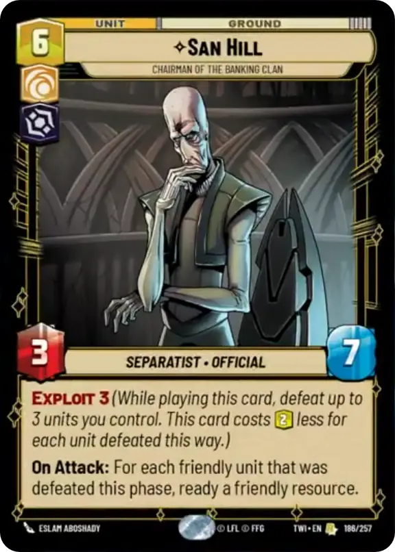 San Hill, Chairman of the Banking Clan