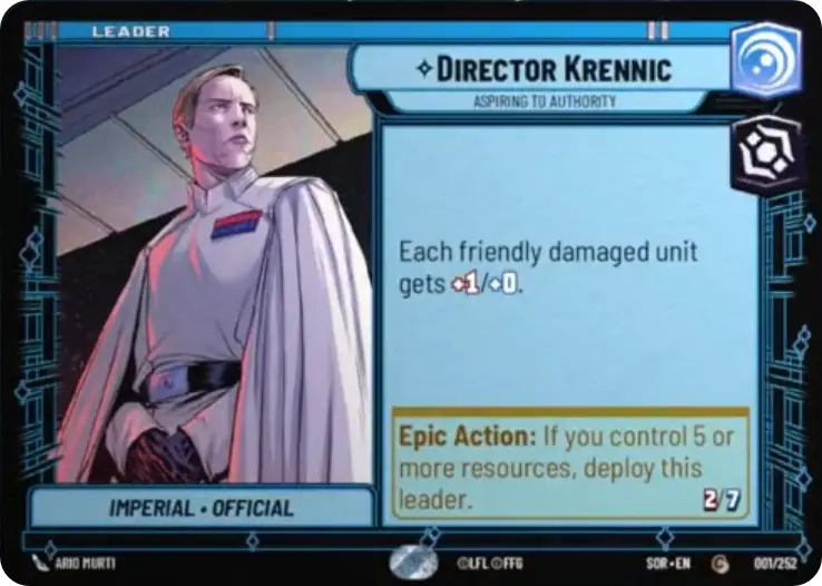 Director Krennic, Aspiring to Authority