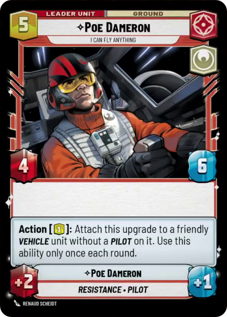 Poe Dameron, I can fly anything