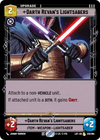 Darth Revan's Lightsabers