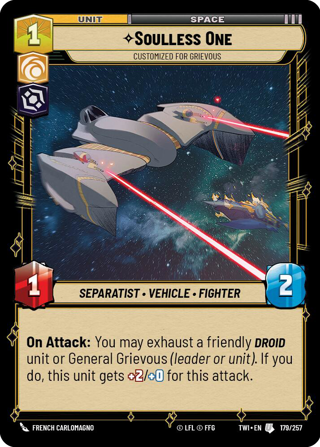 Soulless One, Customized For Grievous