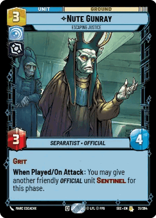 Nute Gunray, Escaping Justice