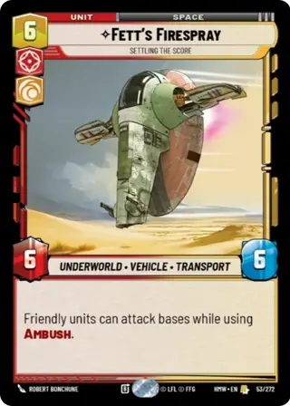 Fett's Firespray, Settling The Score