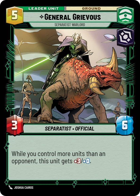 General Grievous, Separatist Warlord