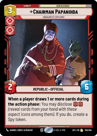 Chairman Papanoida, Undaunted Diplomat