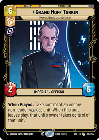 Grand Moff Tarkin, Taking Krennic's Achievement