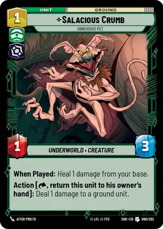 Salacious Crumb, Obnoxious Pet