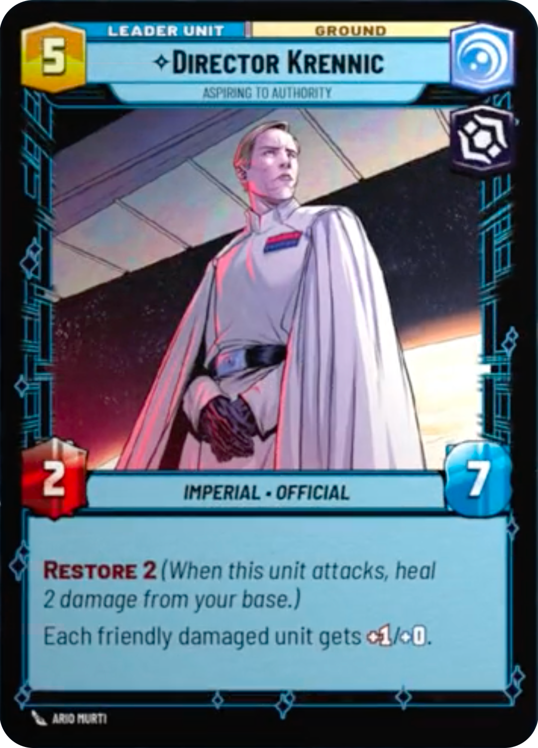 Director Krennic, Aspiring to Authority
