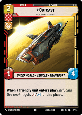 Outcast, Mercenary Starship