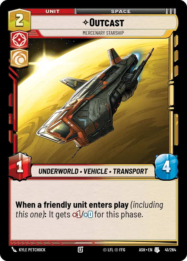 Outcast, Mercenary Starship