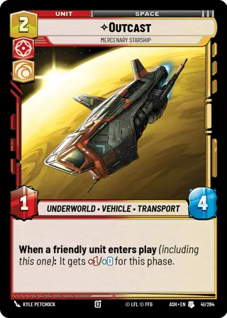 Outcast, Mercenary Starship