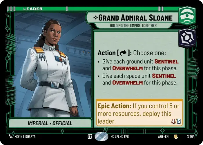 Grand Admiral Sloane, Holding The Empire Together