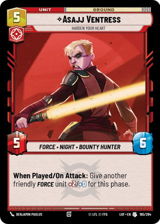 Asajj Ventress, Harden Your Heart