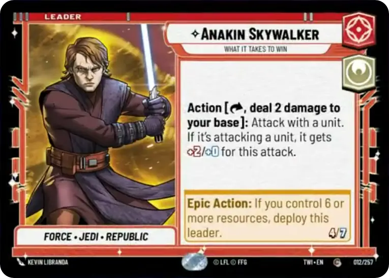 Anakin Skywalker, What it takes to win