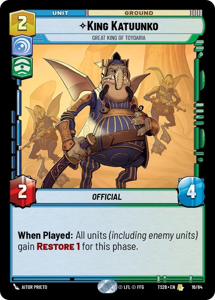 King Katuunko, Great King Of Toydaria