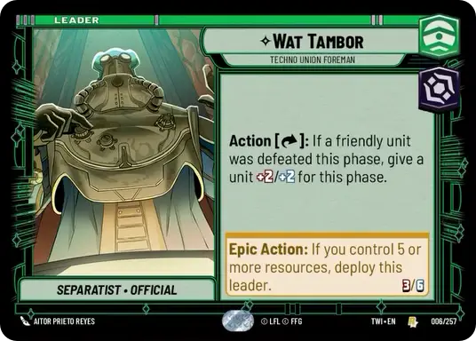 Wat Tambor, Techno Union Foreman
