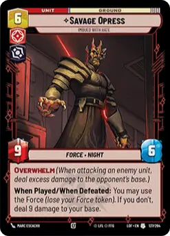 Savage Opress, Imbued with Hate