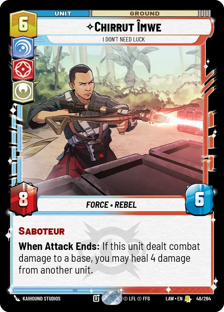 Chirrut Îmwe, I Don't Need Luck