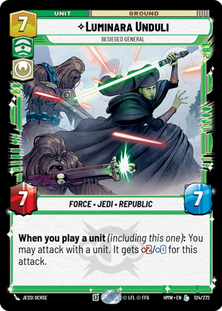 Luminara Unduli, Besieged General