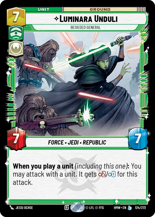 Luminara Unduli, Besieged General