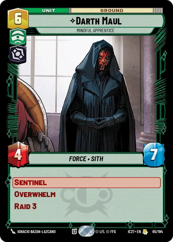 Darth Maul, Mindful Apprentice